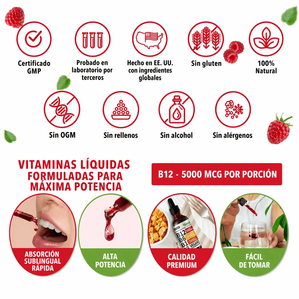 Vitamina B Complex (B1, B6, B12, Niacina, Folato) NUSAVA