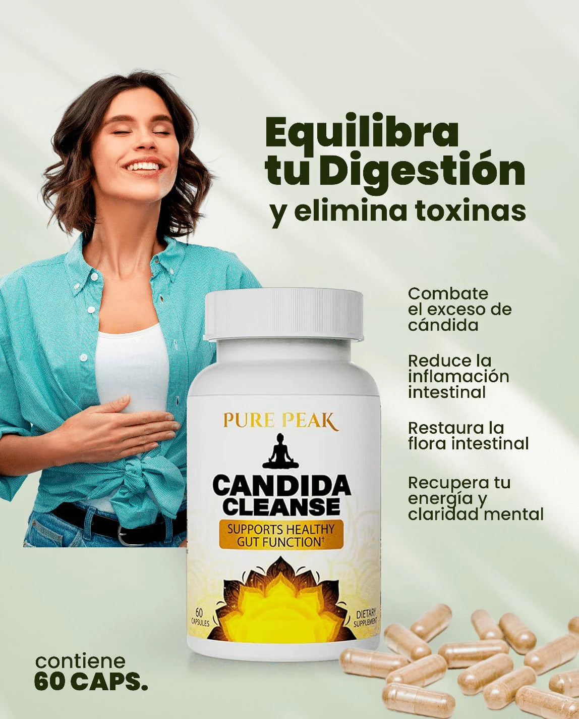 Candida Cleanse – Detox Natural para Eliminar Hongos, Hinchazón y Fatiga